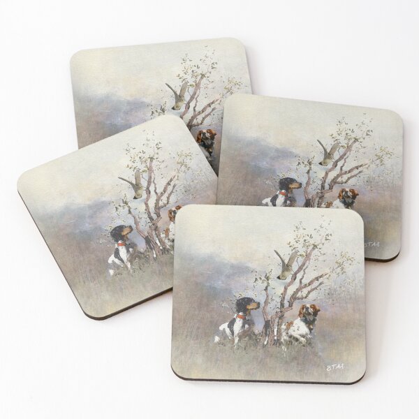 Item preview, Woodcock Hunting - Epagneul Bretons  designed and sold by TammyHunterArt.