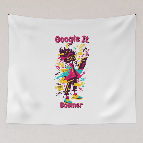 Item preview, Google It, Boomer – Funny Gen Z vs Boomer Meme designed and sold by SADStyleDesigns.