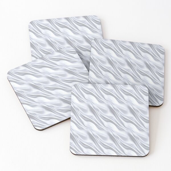 Item preview, Minimal Silver Metallic Waves Texture designed and sold by patternicco.