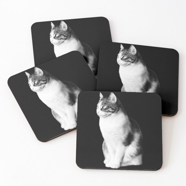 Item preview, Feline Elegance in Monochrome designed and sold by graphicgrain.