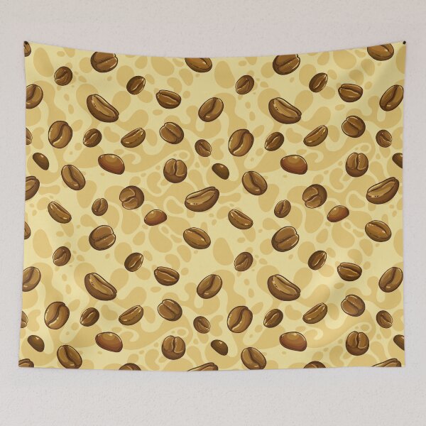 Item preview, Roasted Coffee Bean Dreams - Warm & Cozy Caffeine Lover Fabric Design designed and sold by Nouveaupattern.