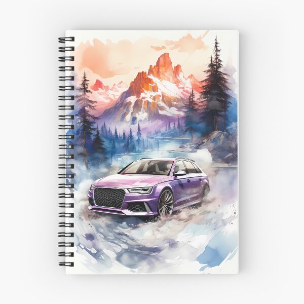 Item preview, Watercolor Style Sports Wagon Captured In Dreamy Mountain Landscape designed and sold by RevUpDesign.