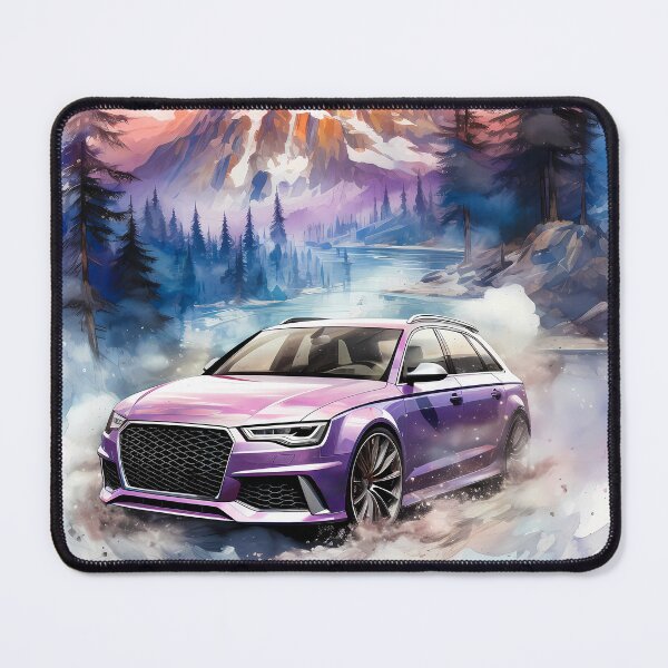 Item preview, Watercolor Style Sports Wagon Captured In Dreamy Mountain Landscape designed and sold by RevUpDesign.