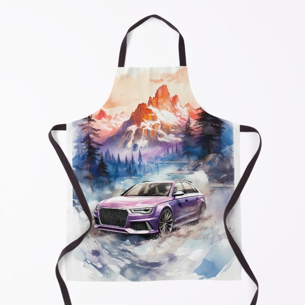 Item preview, Watercolor Style Sports Wagon Captured In Dreamy Mountain Landscape designed and sold by RevUpDesign.
