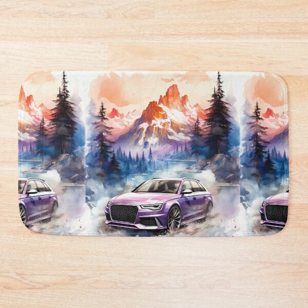 Item preview, Watercolor Style Sports Wagon Captured In Dreamy Mountain Landscape designed and sold by RevUpDesign.