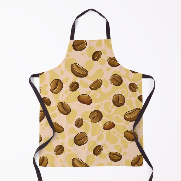Item preview, Brewed Perfection - Realistic Coffee Bean Pattern on Creamy Beige Fabric designed and sold by Nouveaupattern.