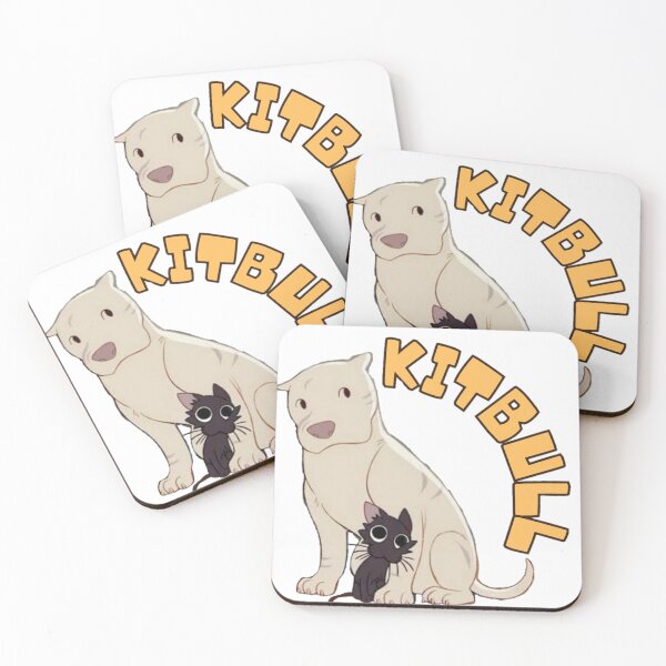 Artikelvorschau, Kitbull, Katze, Hund, Pitbull, Tier, Pixar, Cartoon entworfen und verkauft von B-M-Store.