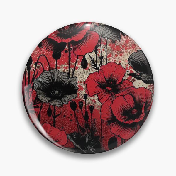 Item preview, Gothic Red Poppy Dark Floral Design designed and sold by zzz888.