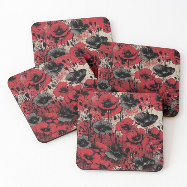 Item preview, Gothic Red Poppy Dark Floral Design designed and sold by zzz888.