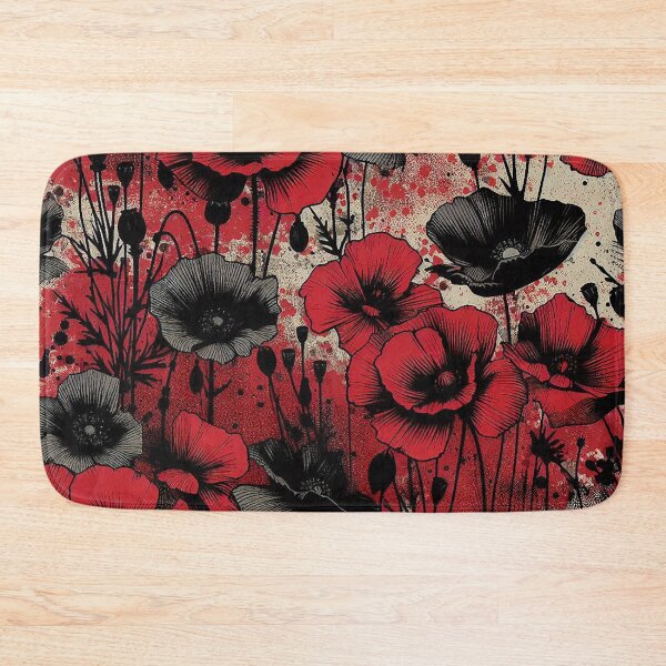 Item preview, Gothic Red Poppy Dark Floral Design designed and sold by zzz888.
