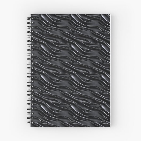 Item preview, Dark Chrome Metallic Wavy Pattern designed and sold by patternicco.