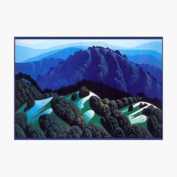 Item preview, Eyvind Earle - Three Fields And A Mountain designed and sold by htanart.
