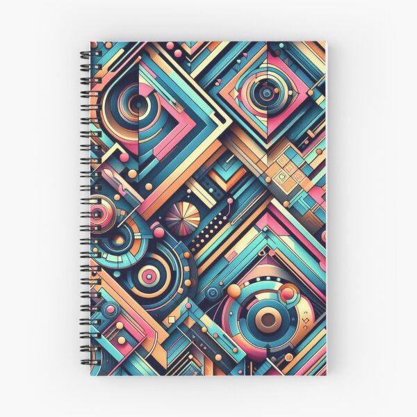 Item preview, Geometric décorative abstract design with neon colors designed and sold by Dogandesighn.
