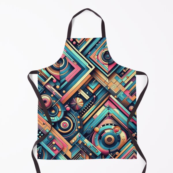 Item preview, Geometric décorative abstract design with neon colors designed and sold by Dogandesighn.