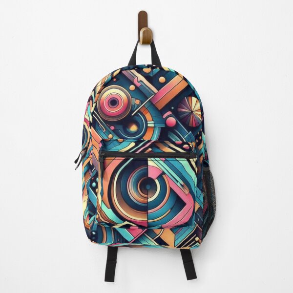 Item preview, Geometric décorative abstract design with neon colors designed and sold by Dogandesighn.