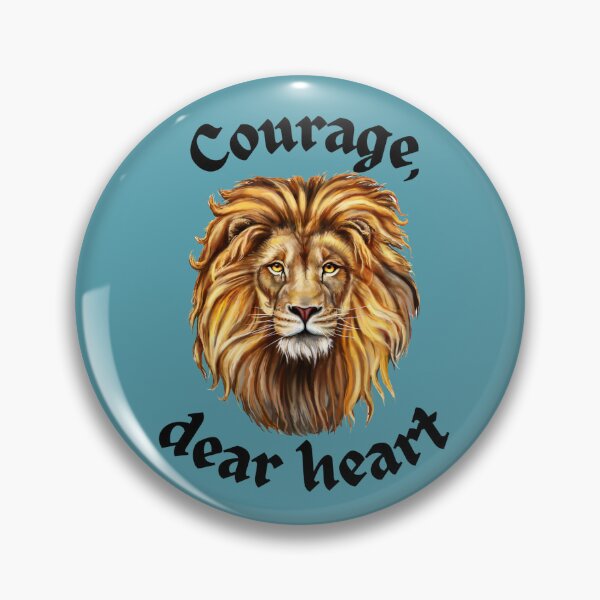 Item preview, Courage, dear heart | Chronicles of Narnia | Lion, Witch, and Wardrobe | C.S. Lewis | Aslan designed and sold by CMB-Editing.