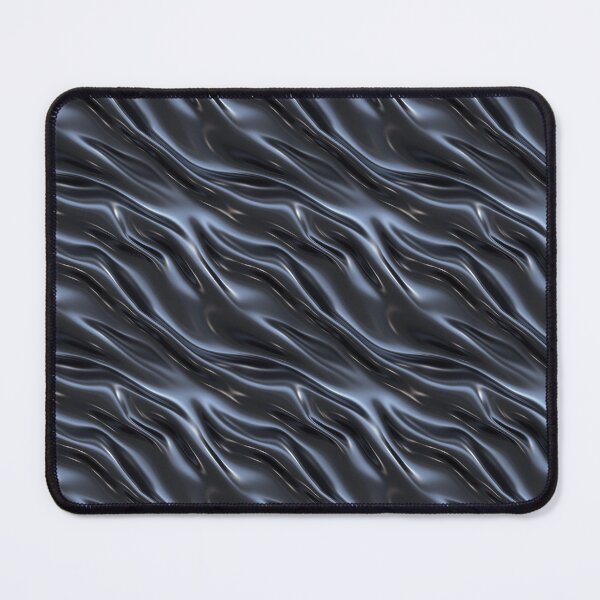 Item preview, Minimal Dark Chrome Metal Waves Design designed and sold by patternicco.