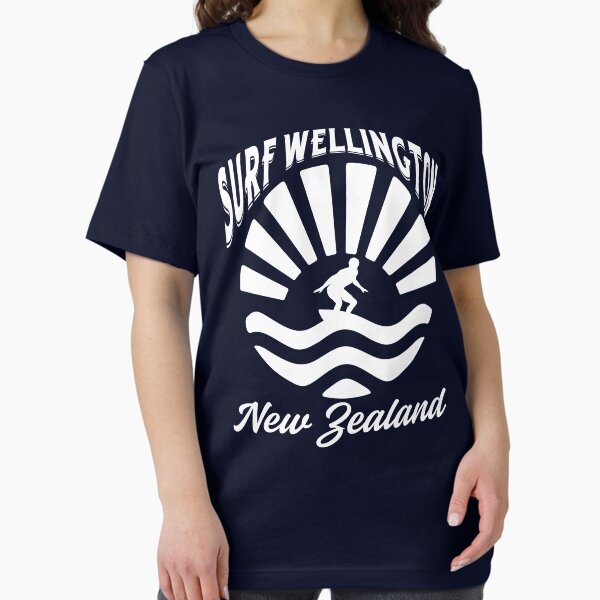 Item preview, Vintage-Style Surf Wellington New Zealand - White designed and sold by SurfingLocales.