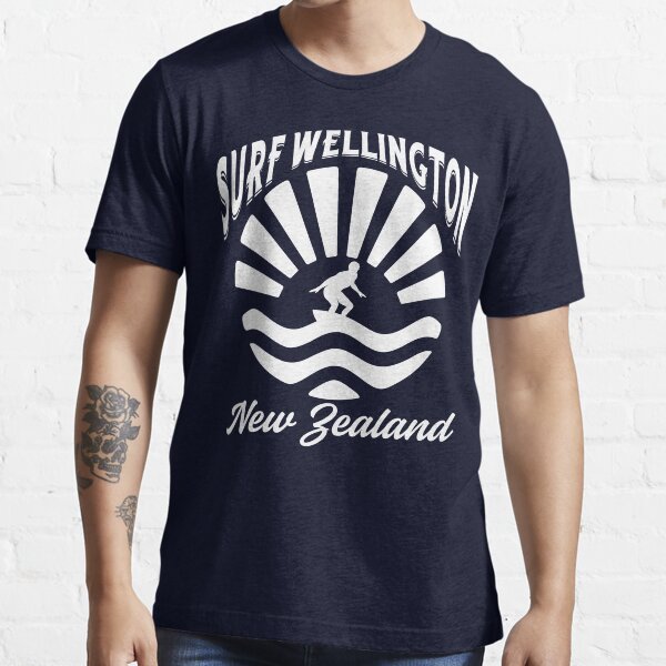 Item preview, Vintage-Style Surf Wellington New Zealand - White designed and sold by SurfingLocales.