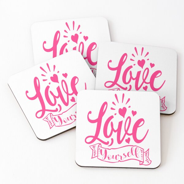 Item preview, Love Yourself Pink Typography designed and sold by adlkh.