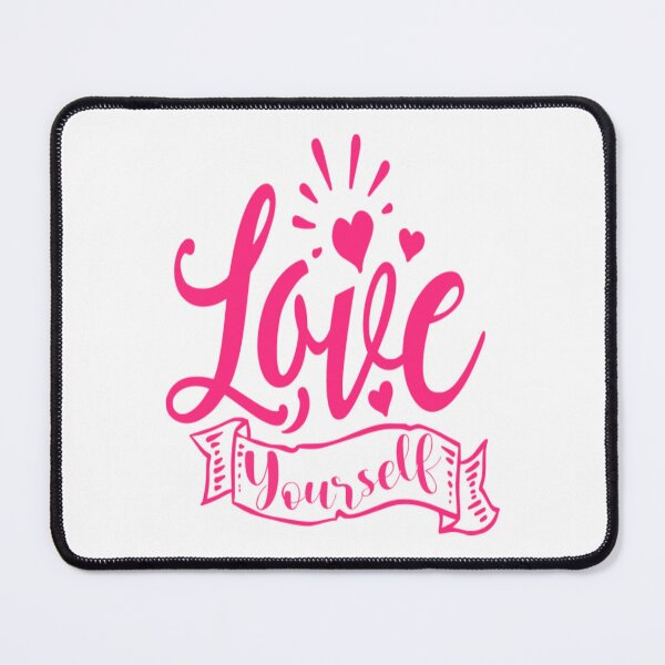 Item preview, Love Yourself Pink Typography designed and sold by adlkh.