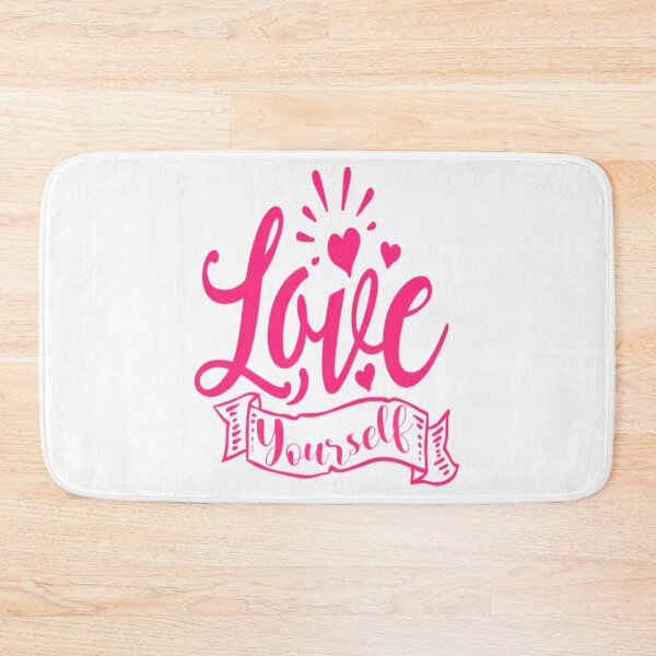 Item preview, Love Yourself Pink Typography designed and sold by adlkh.