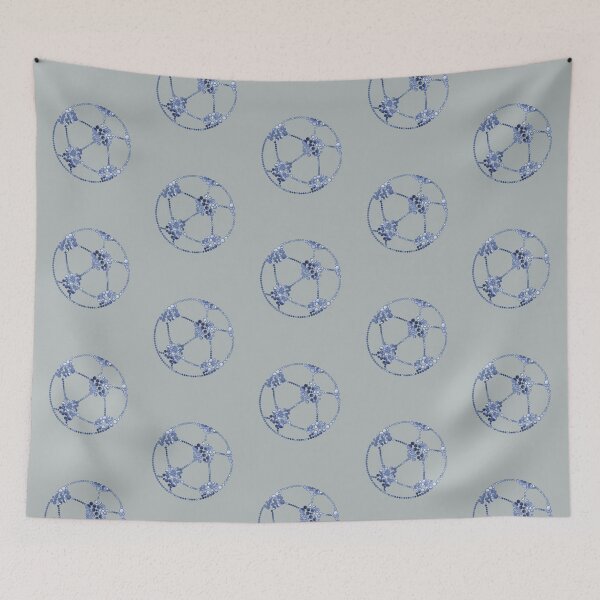 Item preview, Groovy Blue Soccer: Tie-Dye & Dotted Art designed and sold by Zakrytos ★★★★★.