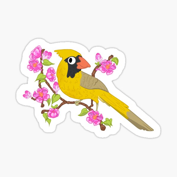 Artikel-Vorschau von Gelber Kardinal Sticker, designt und verkauft von VultureMonarch.