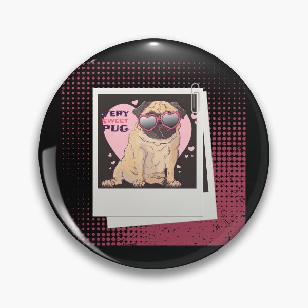 Item preview, Pug dog wearing glasses. designed and sold by MGfashionnew.