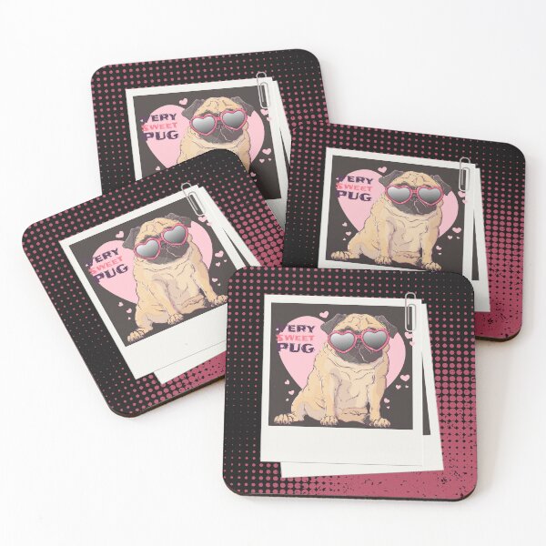 Item preview, Pug dog wearing glasses. designed and sold by MGfashionnew.