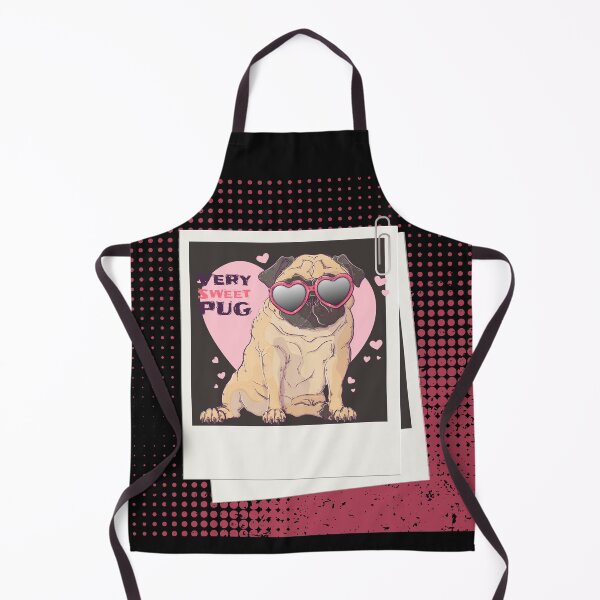 Item preview, Pug dog wearing glasses. designed and sold by MGfashionnew.