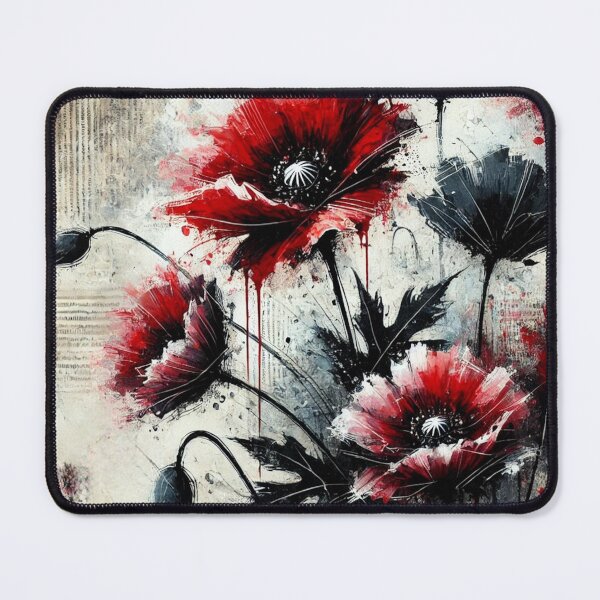 Item preview, Inkt and poppy flowers designed and sold by NiekTraas.