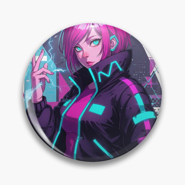 Item preview, Futuristic Anime Girl - Neon Energy  designed and sold by Darshana97.