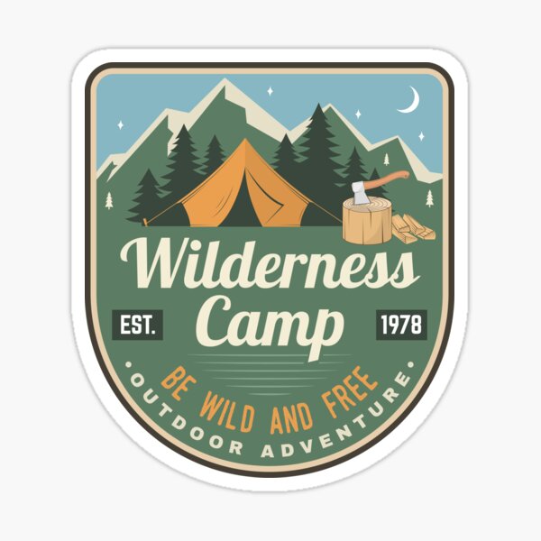 Artikel-Vorschau von Wildniscamp Sei wild und frei, designt und verkauft von sivVector.