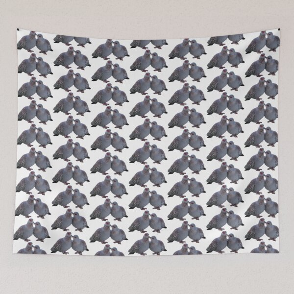Item preview, kissing pigeons designed and sold by abby cartwright.