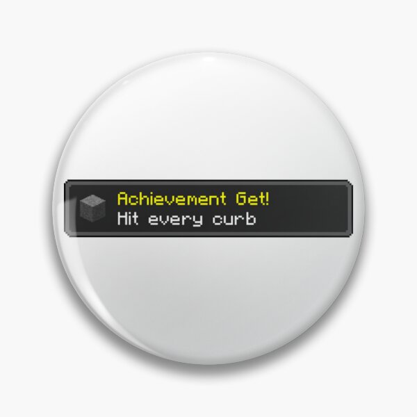 Item preview, Hit Every Curb Minecraft Achievement designed and sold by AutumnsAbstruse.