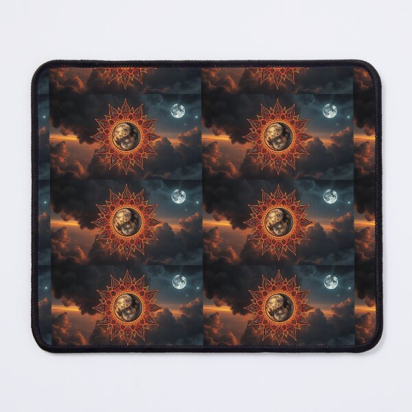 Item preview, Ying Yang Sun Moon in the Clouds designed and sold by Earth Nature Creations.