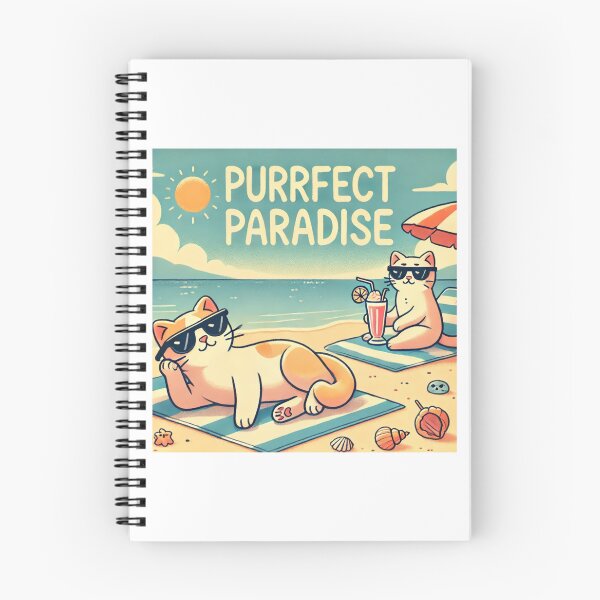 Item preview, Cat's at the beach in their Purrfect Paradise designed and sold by Picturit.