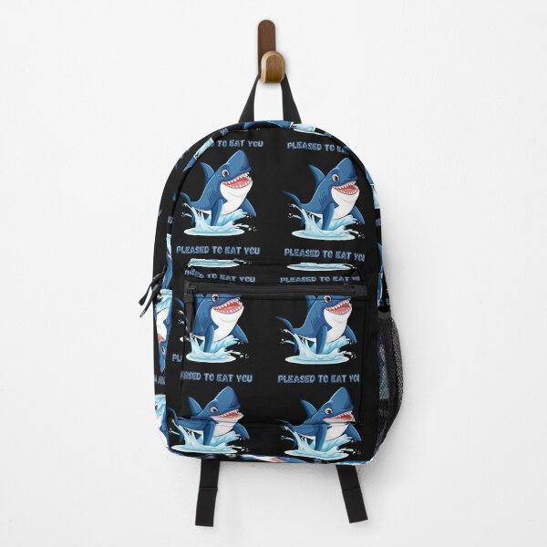 Item preview, Humorous cartoon shark with threatening text designed and sold by LaUnArt.
