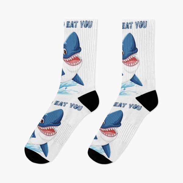 Item preview, Humorous cartoon shark with threatening text designed and sold by LaUnArt.