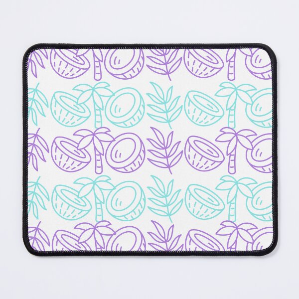 Item preview, ✨ Tropical Coconut Paradise Pattern – Teal & Purple Aesthetic ??? designed and sold by TropicalTrails.