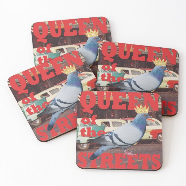 Item preview, Queen of the Streets (Pigeon with glitter crown) designed and sold by MsGonzalez.