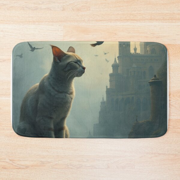 Item preview, Outdoor Cat with Birds designed and sold by HabitableMoons.
