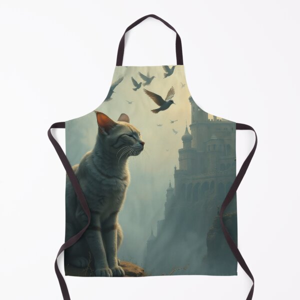 Item preview, Outdoor Cat with Birds designed and sold by HabitableMoons.