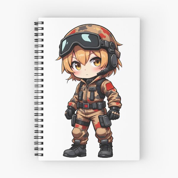 Item preview, Anime Soldier - With Honor and Determination on the Front Line designed and sold by  VectorArtFactory.