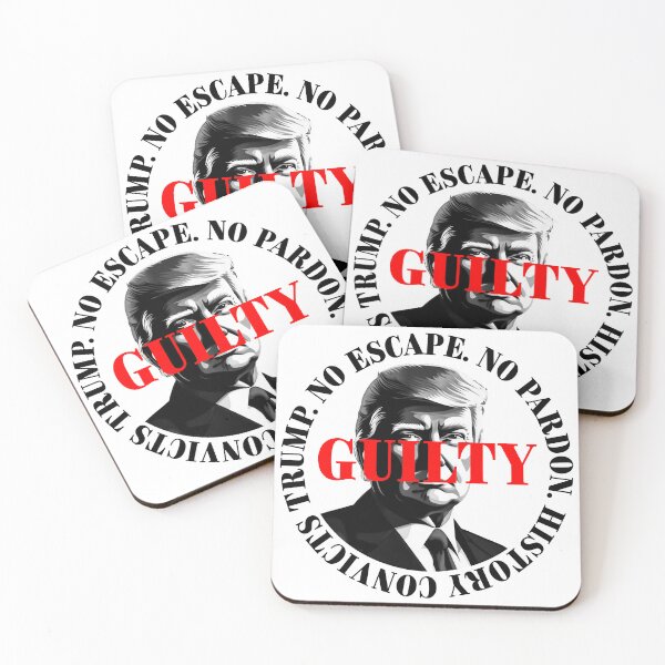 Item preview, President Donald Trump guilty. Protest slogan. designed and sold by Drone-tees.