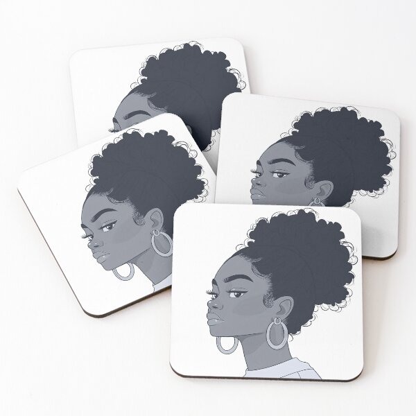 Item preview, A Black Woman in Monochrome Elegance designed and sold by Denny-Danny.