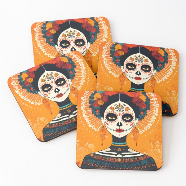 Item preview, Vibrant Día de los Muertos Calavera Portrait Artwork designed and sold by Artessie.