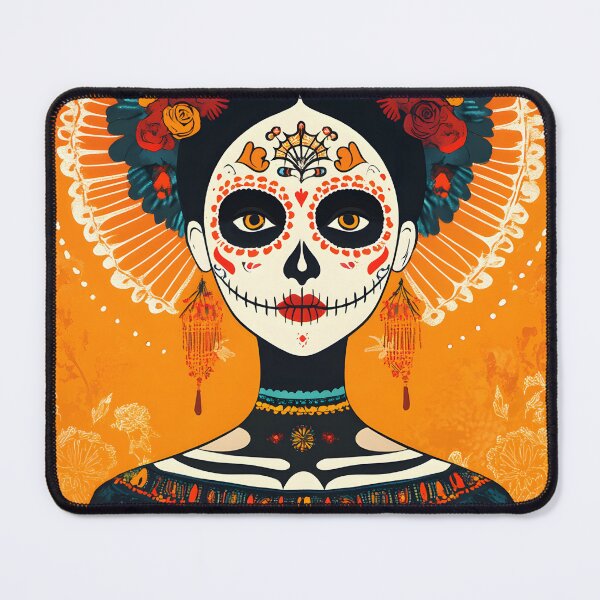 Item preview, Vibrant Día de los Muertos Calavera Portrait Artwork designed and sold by Artessie.
