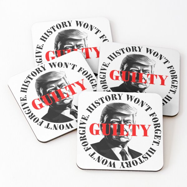 Item preview, President Donald Trump guilty. Protest slogan. designed and sold by Drone-tees.